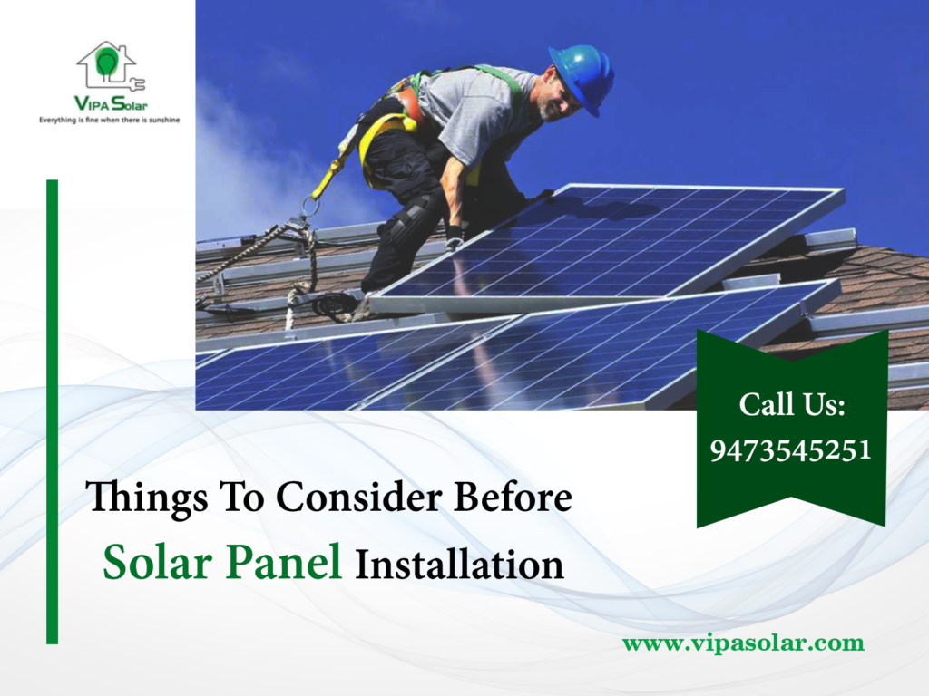 things you need to consider before solar panel installation